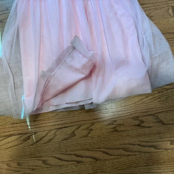 Revelry Adeline Baby Pink Tulle Bridesmaid Dress Size 4